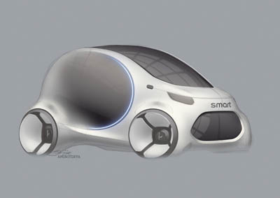 Smart Vision EQ Fortwo Autonomous Electric Concept 2017 